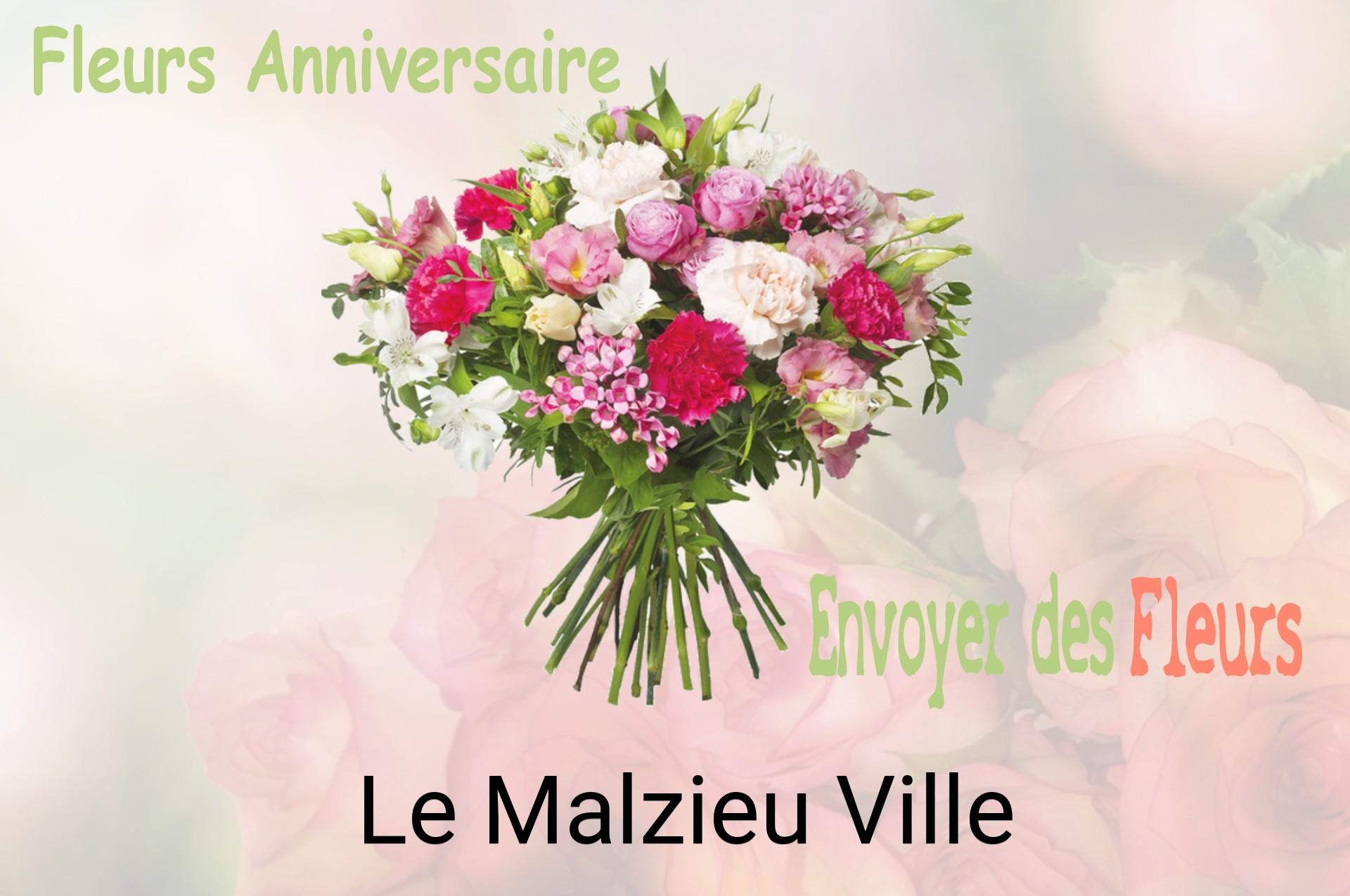 Bouquet de fleurs d’anniversaire livré à Le Malzieu-Ville