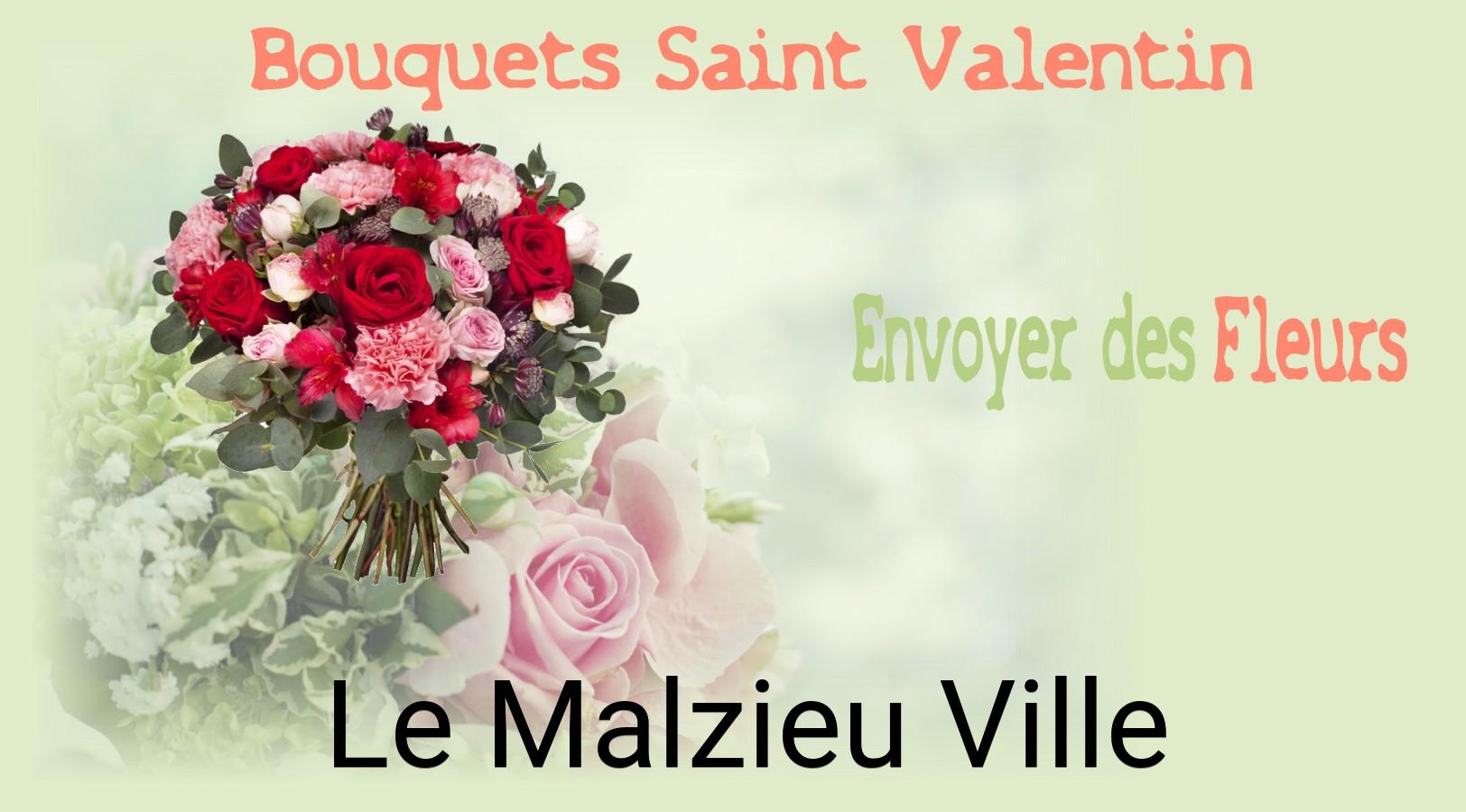Roses de Saint-Valentin livrées à Le Malzieu-Ville